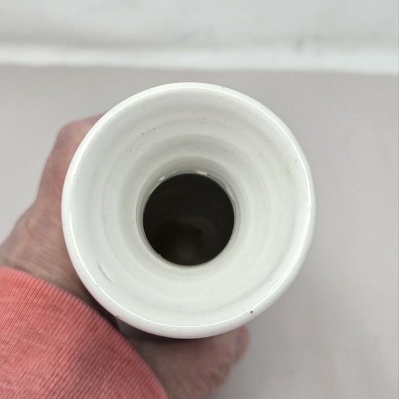 Vintage Italian Ceramic Vase Hand Painted Owl On Branch Intials U M Crown - Picture 5 of 9